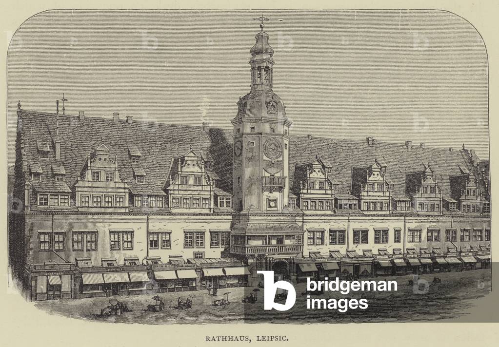 Rathhaus, Leipsic (engraving)
