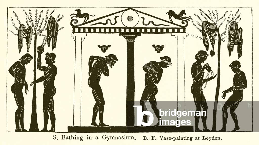Bathing in a Gymnasium (engraving)
