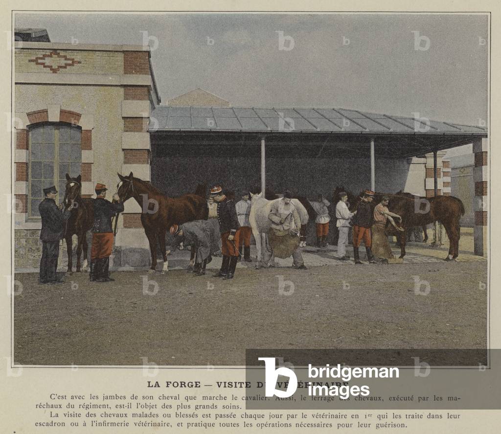 La Forge, Visite du Veterinaire (coloured photo)