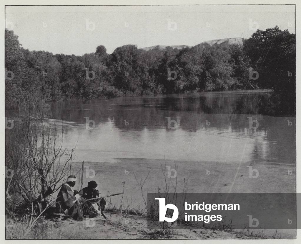 The Jordan, a curve (b/w photo)