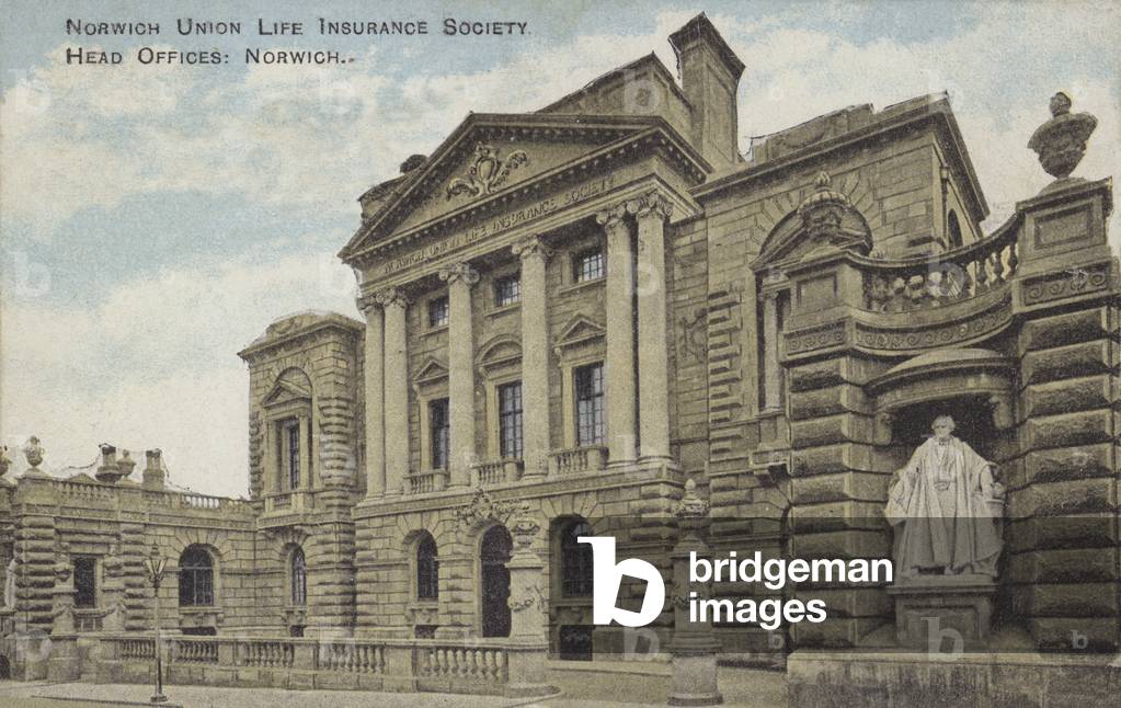 Norwich Union Life Insurance Society, Head Offices, Norwich (colour photo)