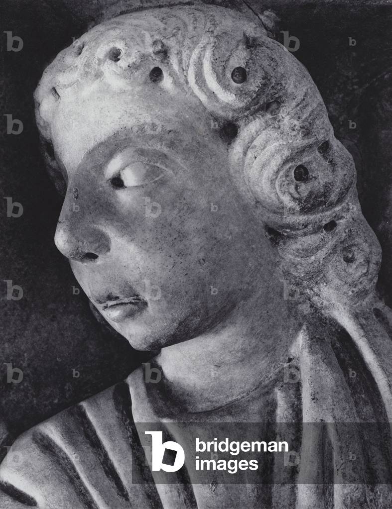 Roman Portraits: Head of a Boy (b/w photo)
