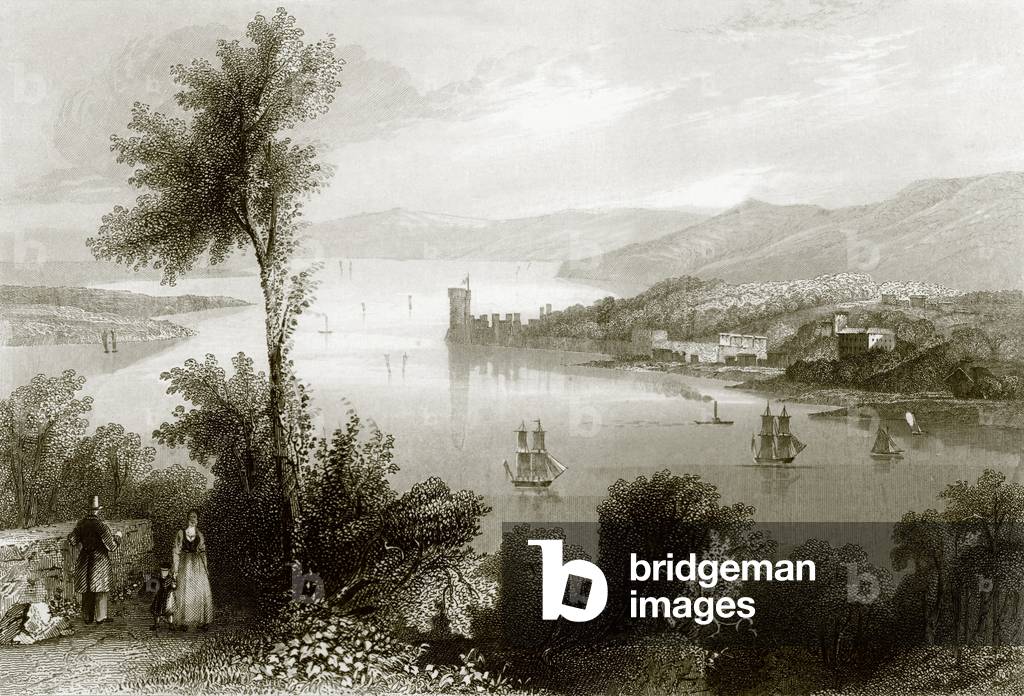 "Cork (Fluss)" von English School, b/w