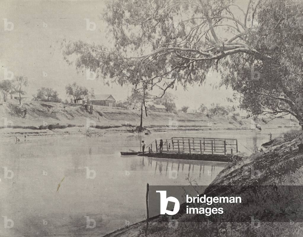 Tilpa, on the Darling (b/w photo)