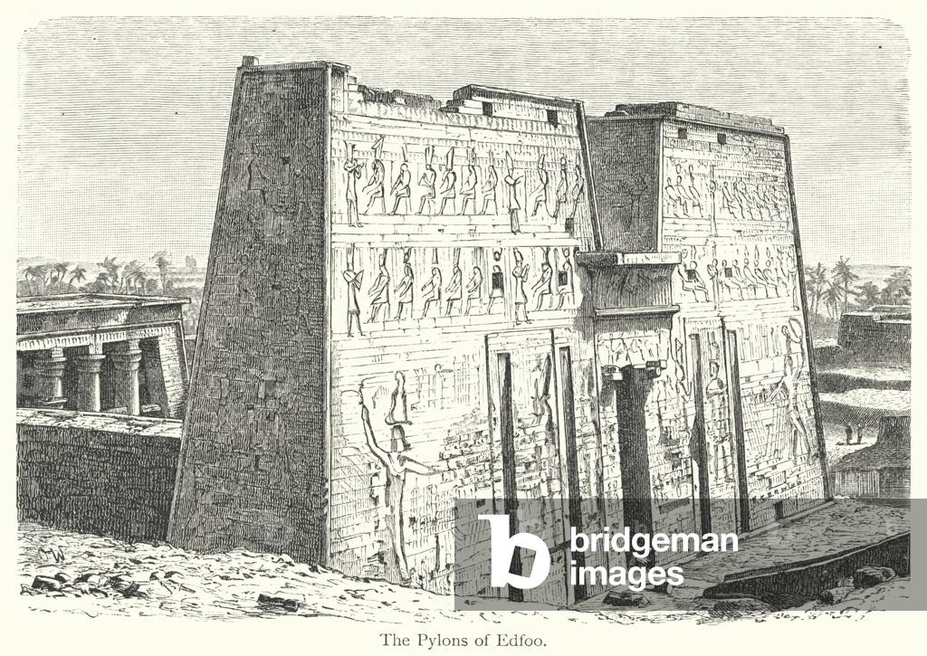 The Pylons of Edfoo (engraving)