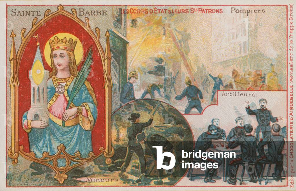 Saint Barbara (chromolitho)