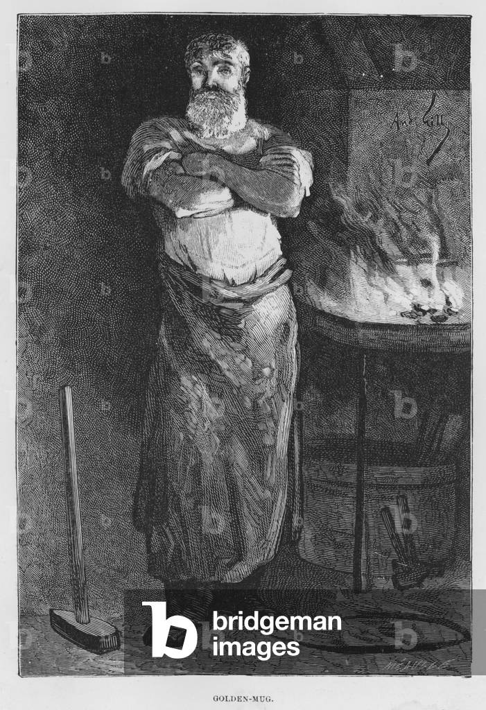 Illustration for The Assommoir, A Realistic Novel, by Emile Zola (engraving)