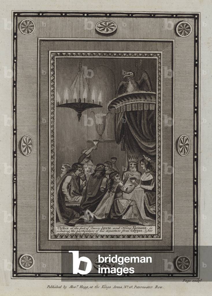 Illustration for Homer's Odyssey (engraving)