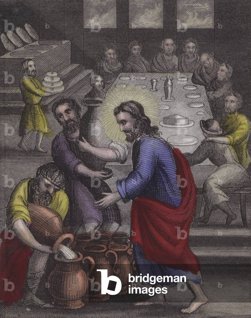 Illustration for Scripture History for the Improvement of Youth, c.1850 (coloured engraving)