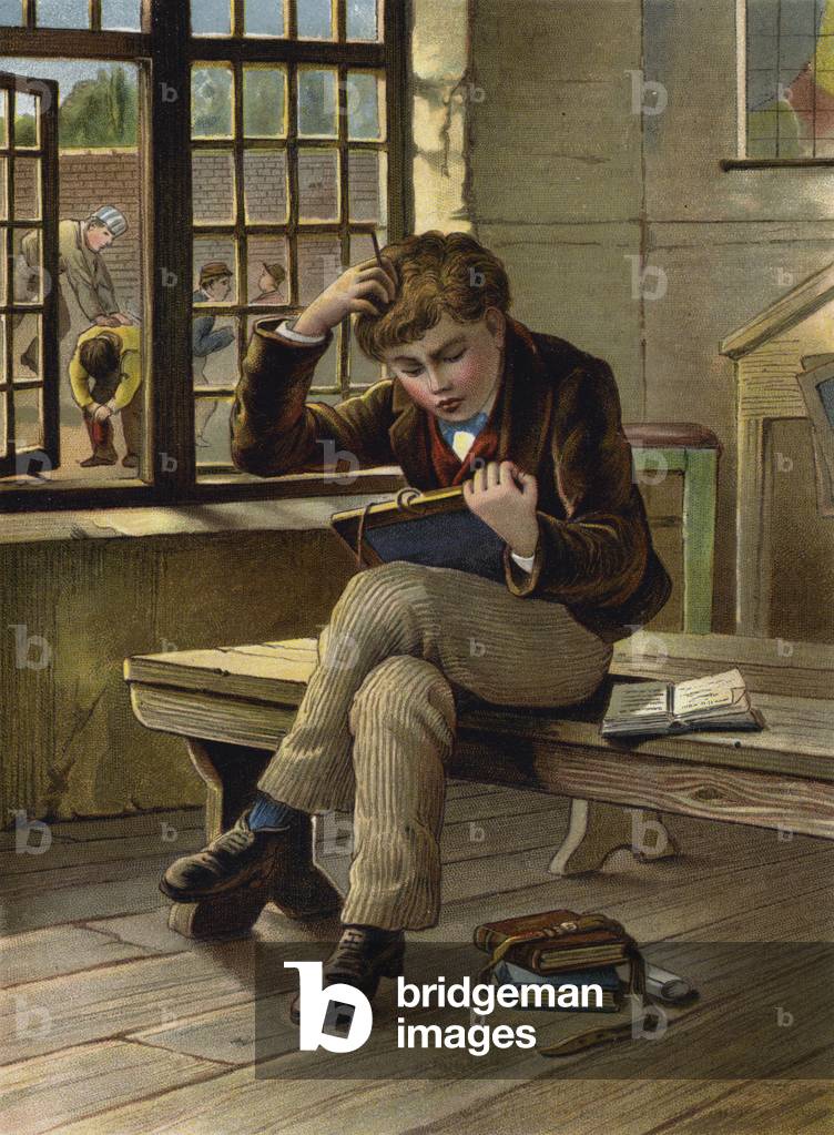 Kept in (chromolitho)