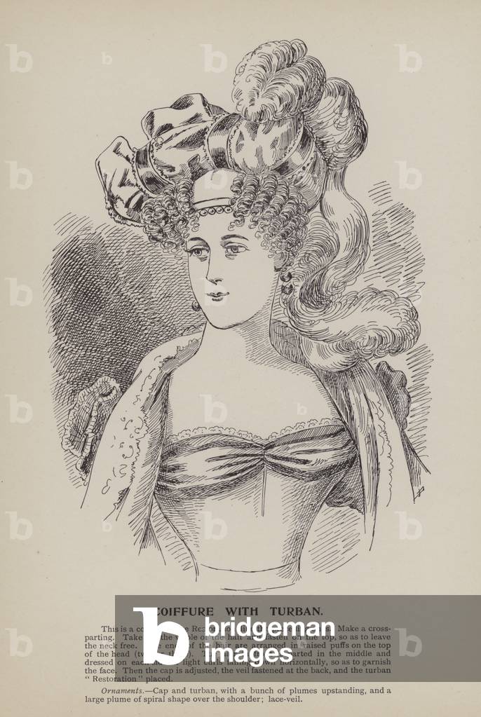 Coiffure with Turban (engraving)
