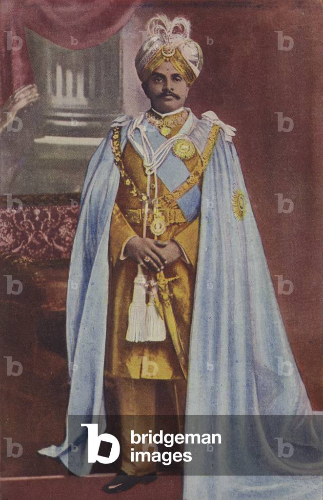 Krishna Raja Wadiyar IV, Maharaja of Mysore (colour photo)