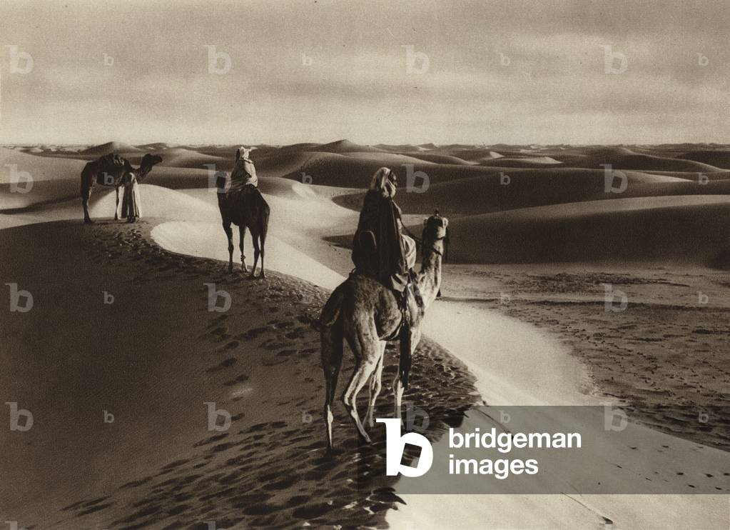 The desert ocean (b/w photo)