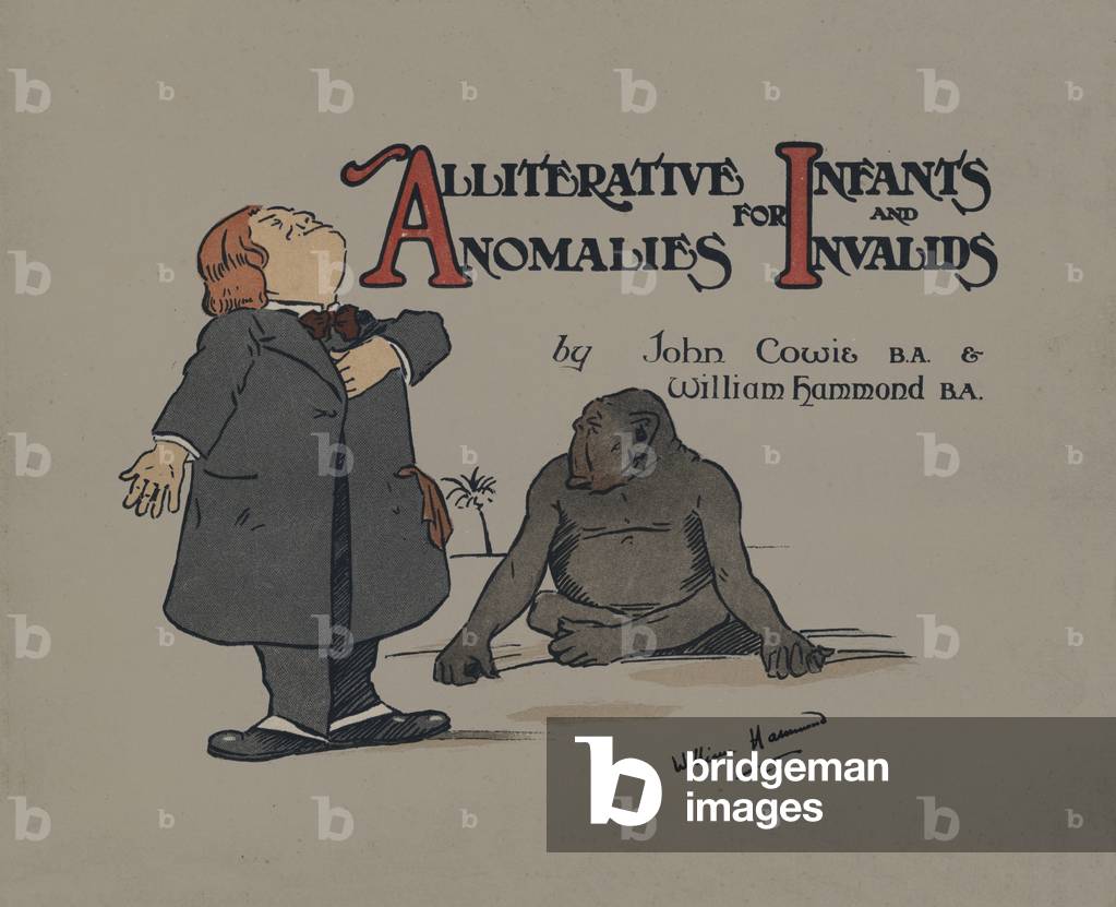 Cover illustration for Alliterative Anomalies for Infants and Invalids (colour litho)