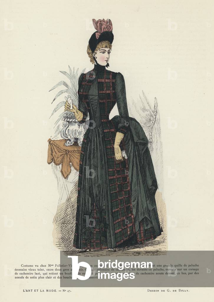 French fashion plate, 1885-86 (colour litho)