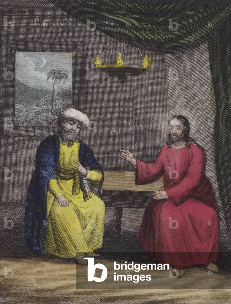 Illustration for Scripture History for the Improvement of Youth, c.1850 (coloured engraving)