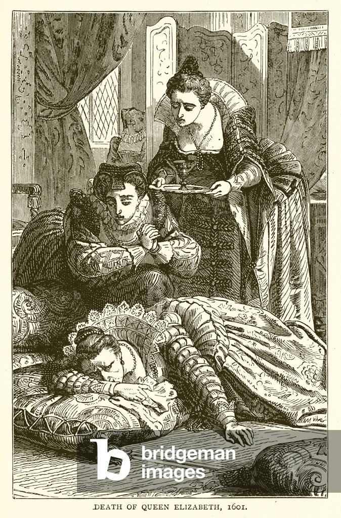 Death of Queen Elizabeth, 1601 (engraving)