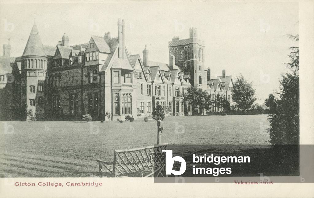 Girton College, Cambridge (b/w photo)