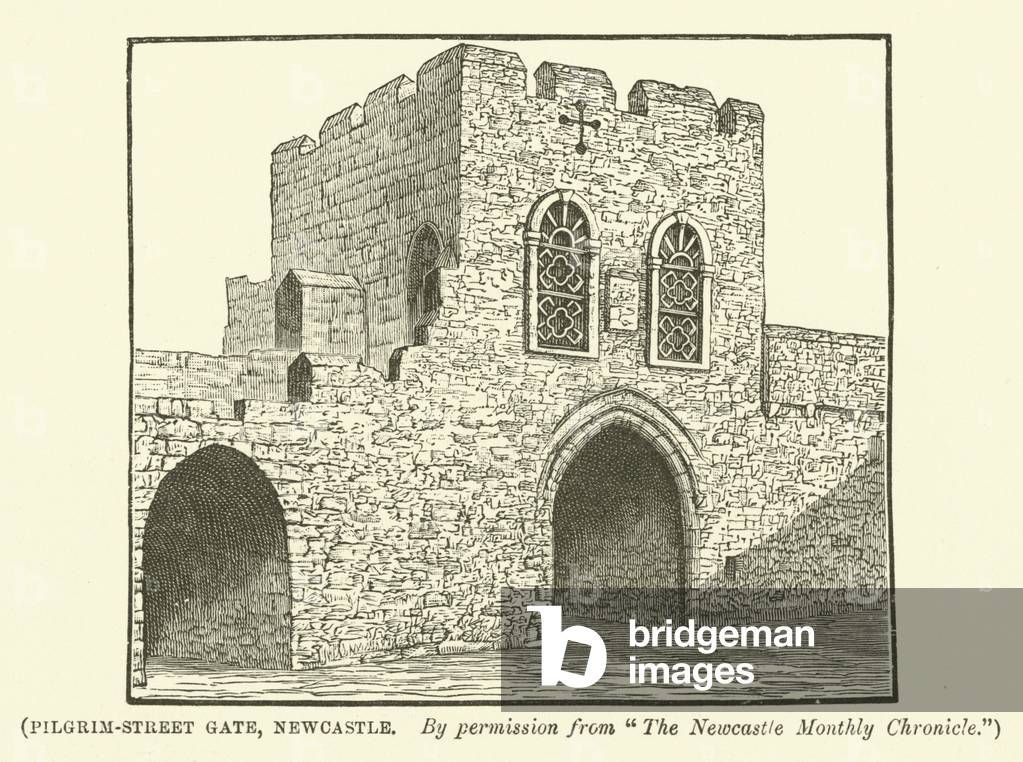 Pilgrim-Street Gate, Newcastle (engraving)