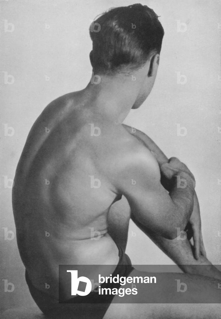Illustration for The Male Body (b/w photo)