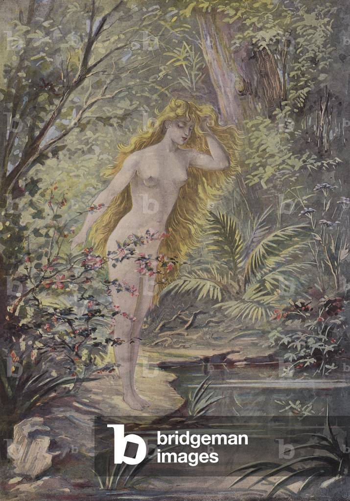 Le Premier Miroir (colour litho)