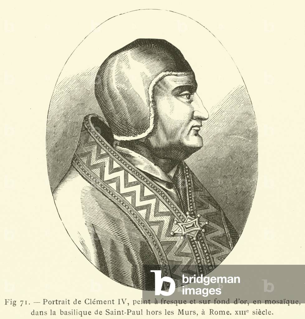 Portrait de Clement IV (engraving)