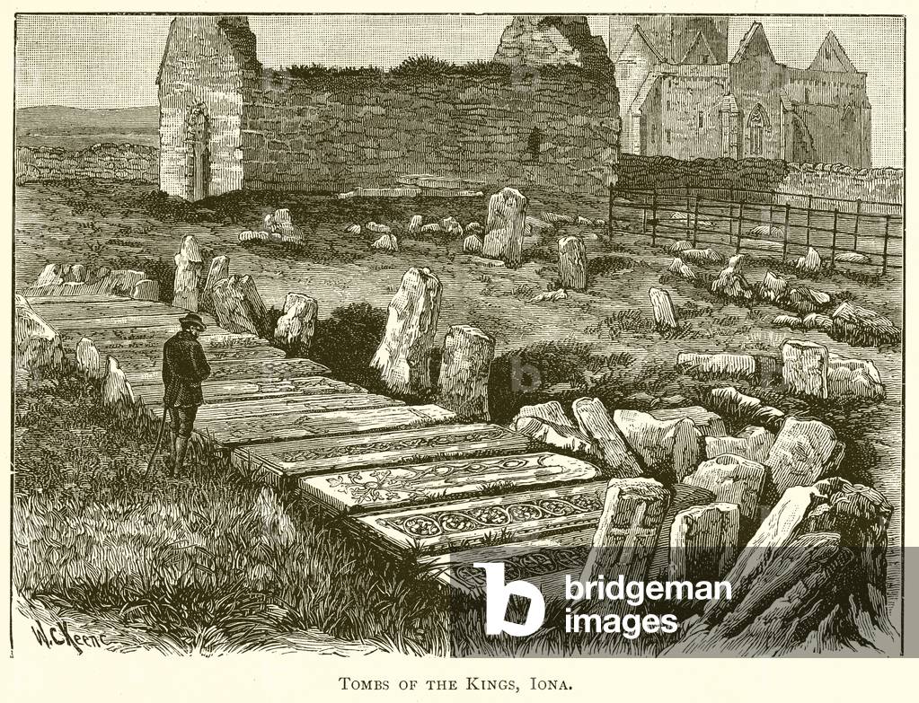 Tombs of the Kings, Iona (engraving)