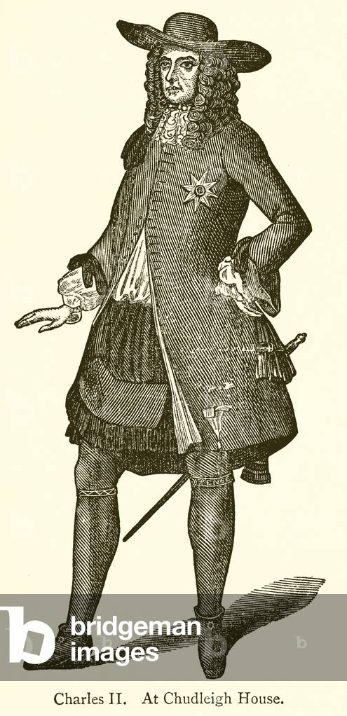 Charles II. At Chudleigh House (engraving)