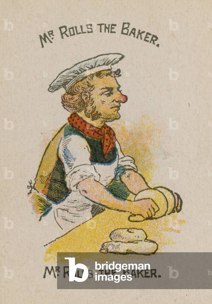 Mr Rolls the Baker (colour litho)