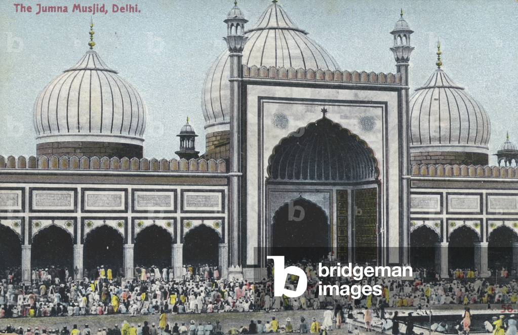 Jama Masjid Mosque, Delhi, India (colour photo)