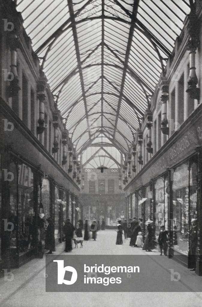 Leeds: The Victoria Arcade (b/w photo)