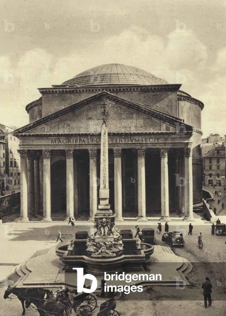 Roma: Il Pantheon (b/w photo)