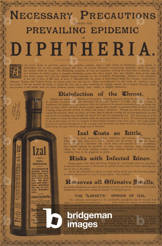 Advertisement for Izal antiseptic (litho)