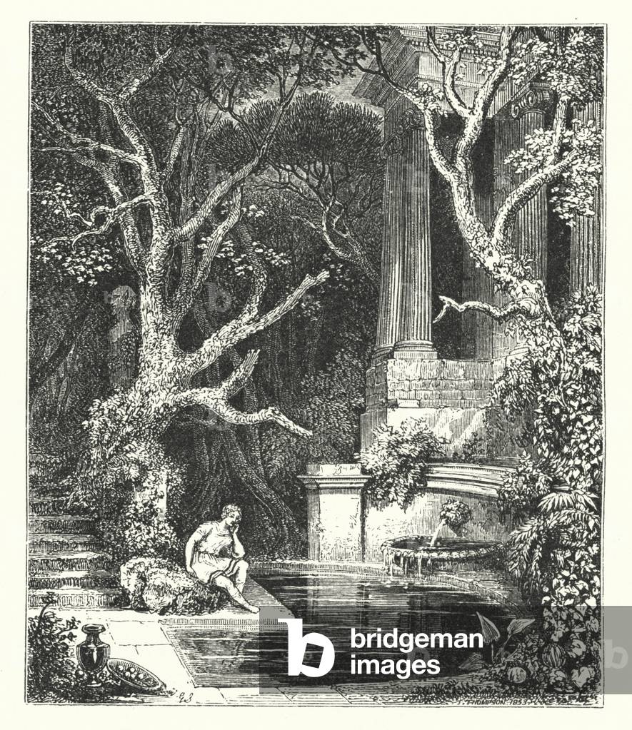 John Keats: Illustration for Endymion (engraving)