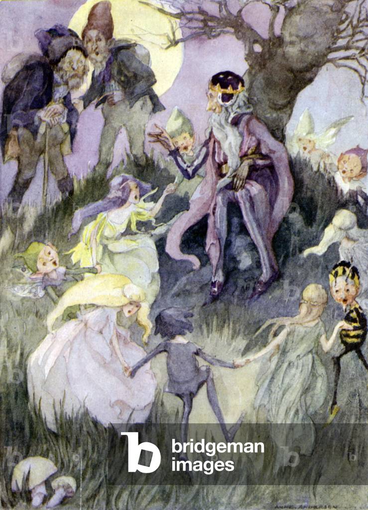 The Presents of the Little Folk (colour litho)