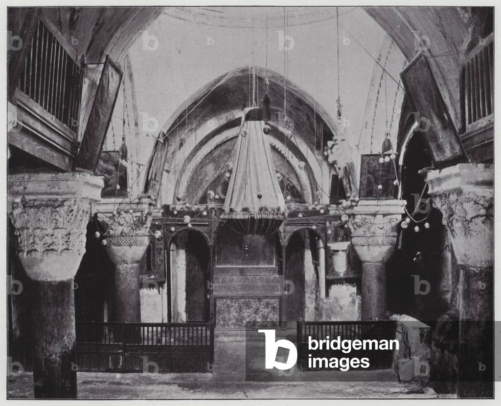 Jerusalem, the Holy Sepulchre, Chapel of Saint-Helena (b/w photo)