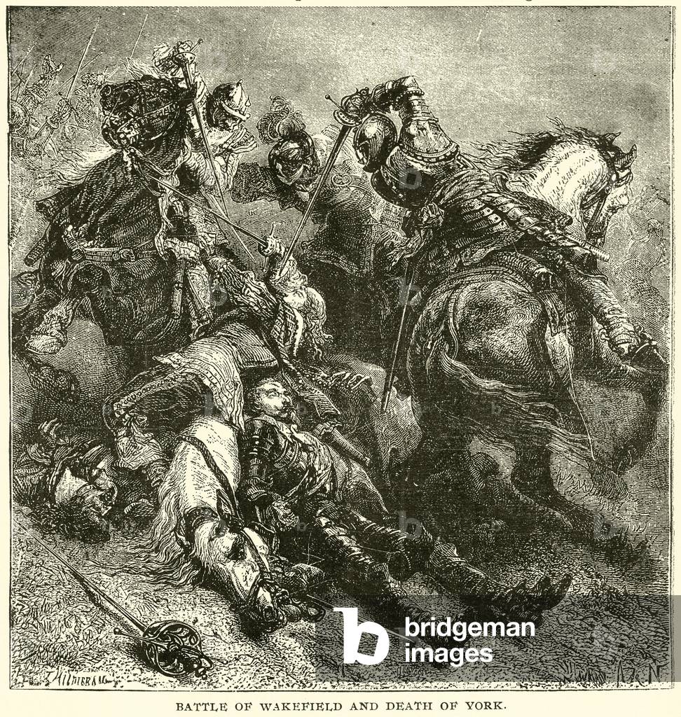 Battle of Wakefield and Death of York (engraving)