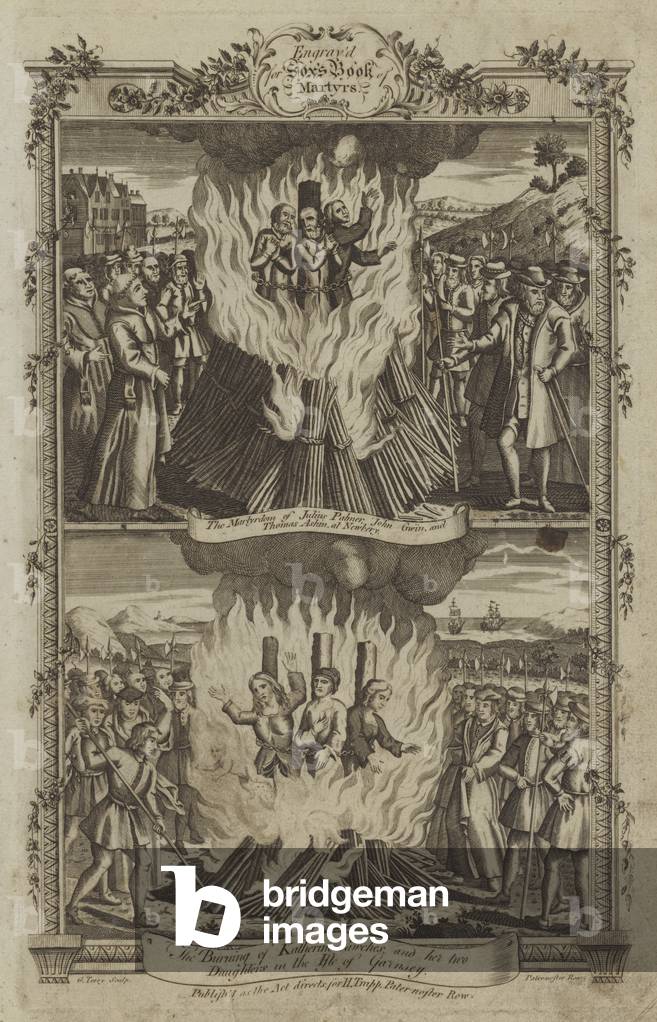 Illustration for Fox's Book of Martyrs, 1776 edition (engraving)