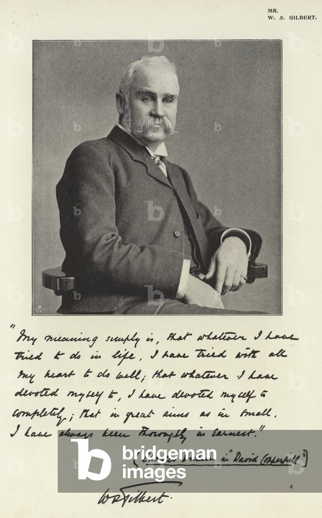 Mr W S Gilbert (b/w photo)