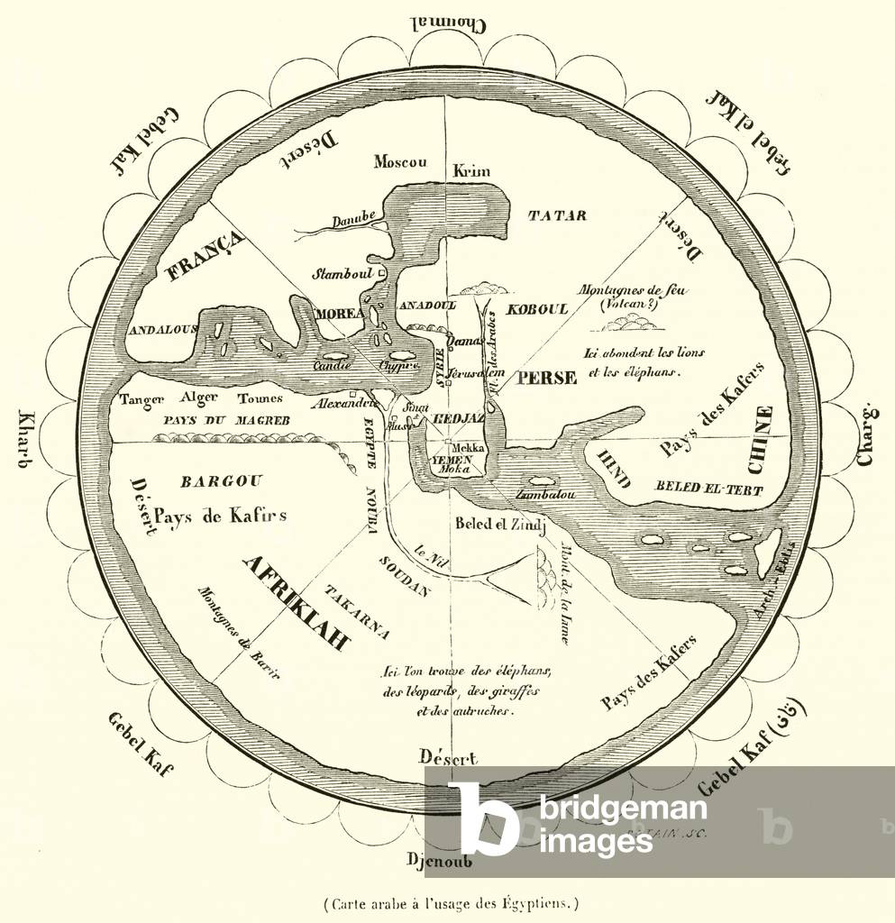 Carte arabe a l'usage des Egyptiens (engraving)