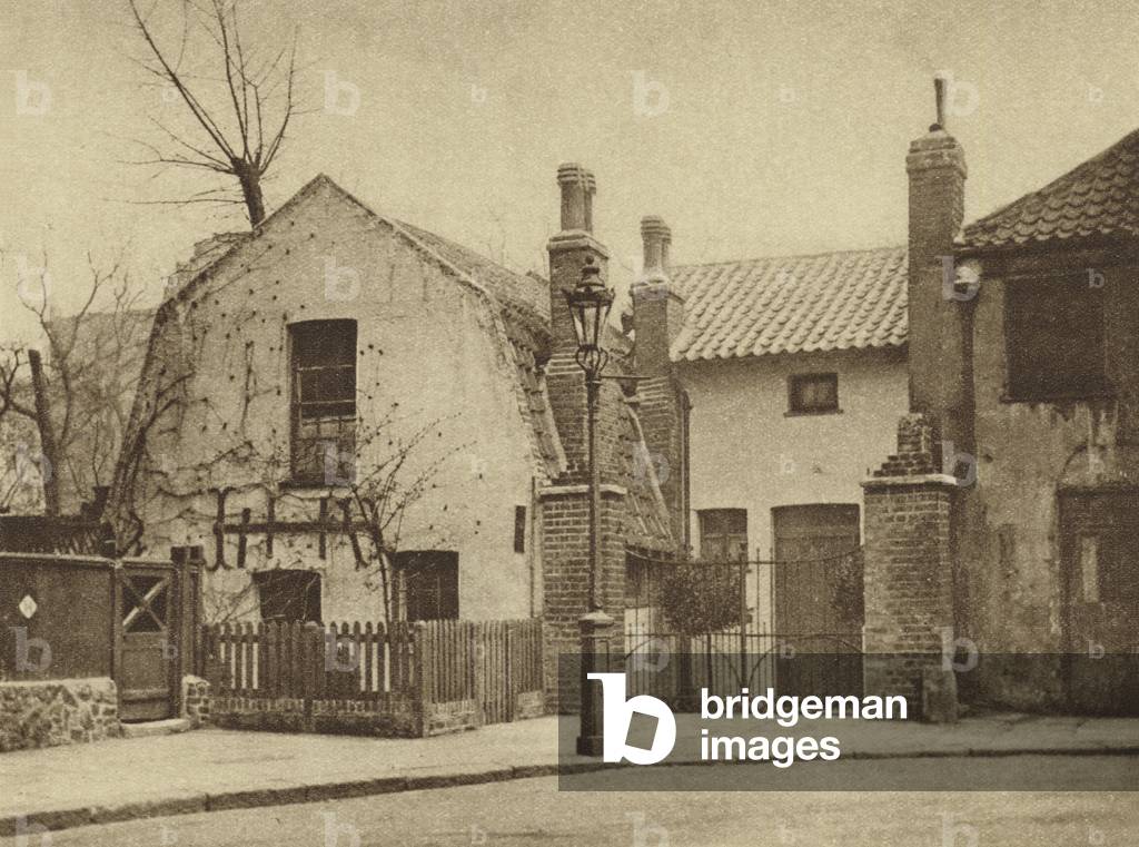 Cottage in Glebe Place, Chelsea, erroneously known as Henry VIII's Hunting Lodge (b/w photo)