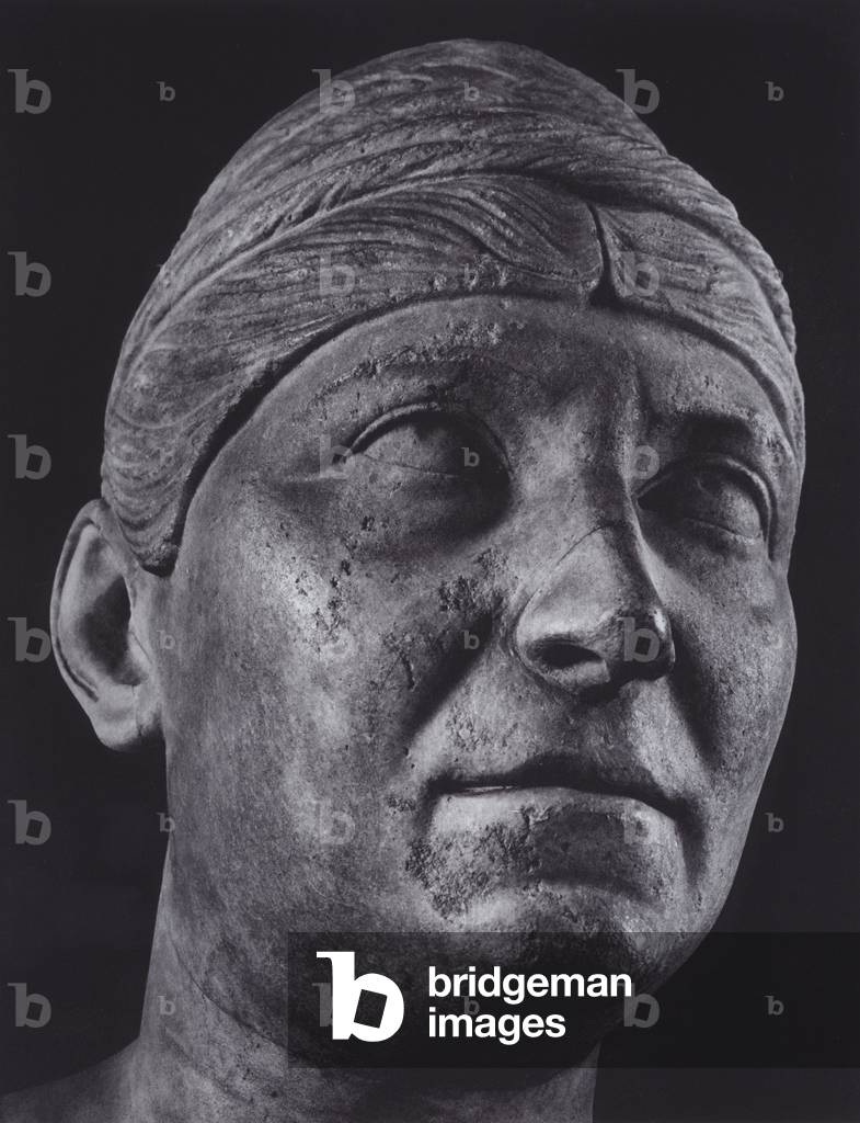 Roman Portraits: Female Portrait (b/w photo)