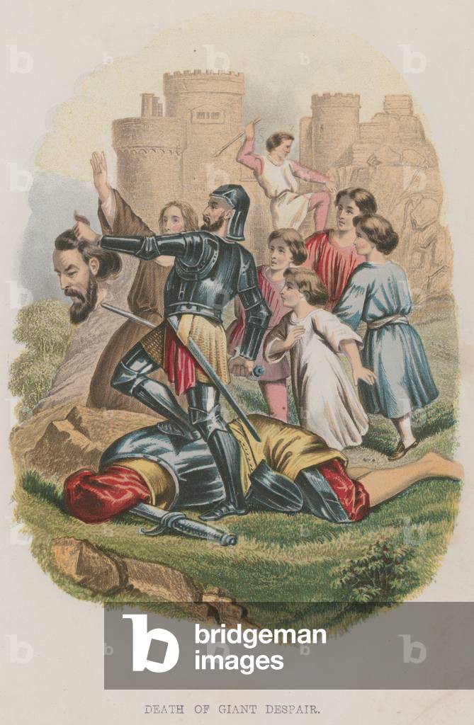 Death of Giant Despair (colour litho)