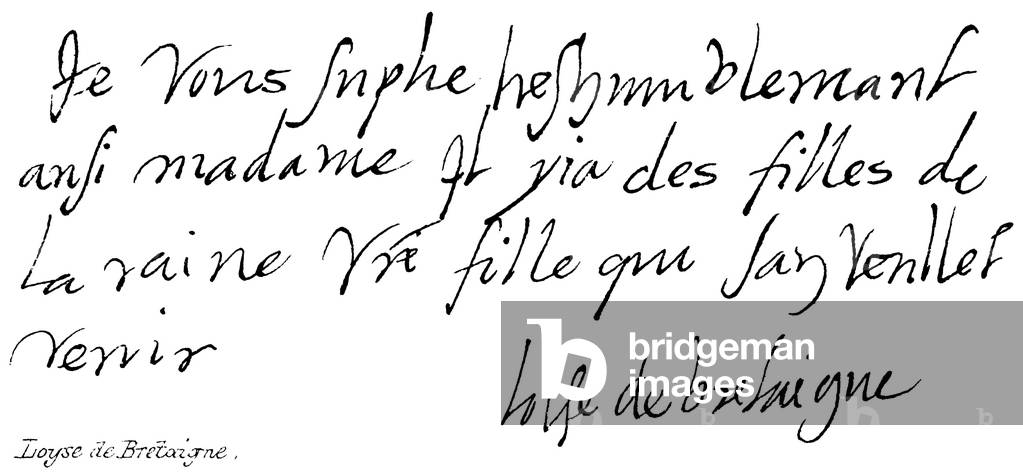 Loyse de Bretaigne (engraving)