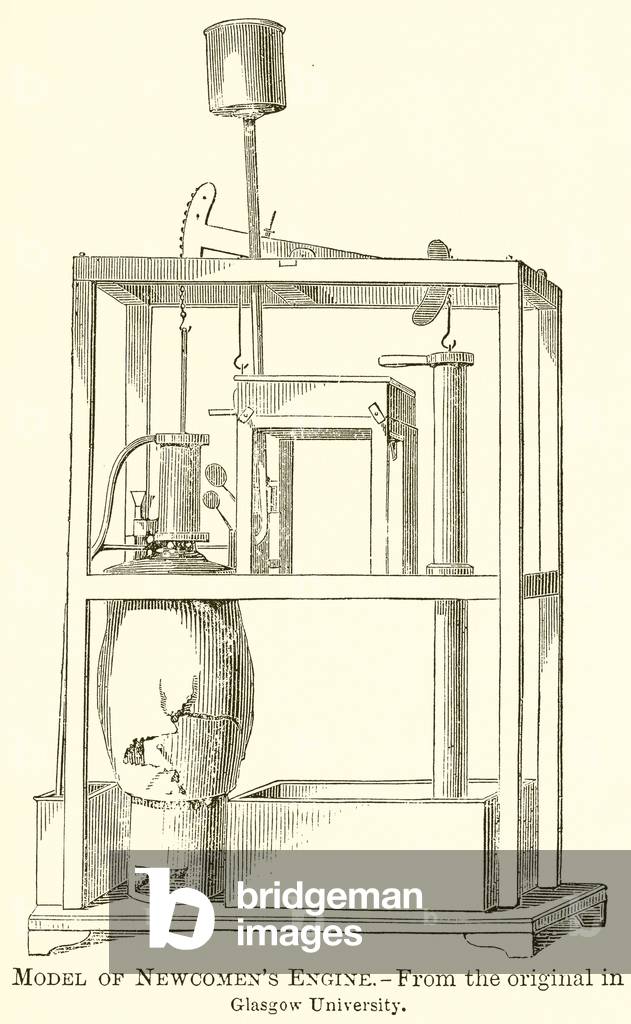 Model of Newcomen's Engine (engraving)
