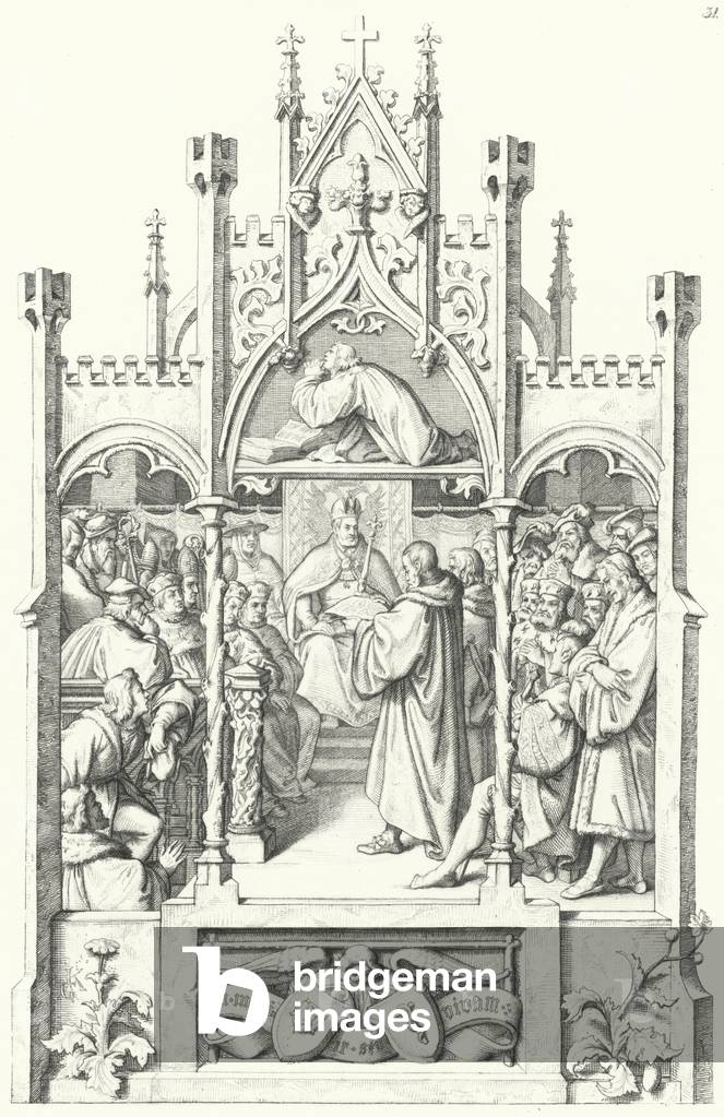Scenes from the life of Martin Luther (engraving)