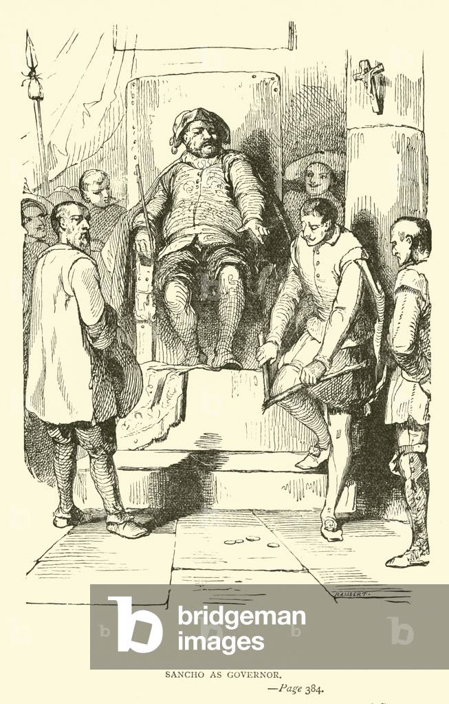 Sancho as Governor (engraving)