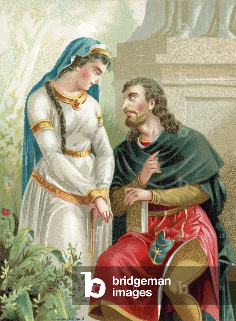 Eloise and Abelard (chromolitho)