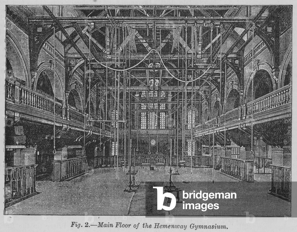 Main Floor of the Hemenway Gymnasium (engraving)