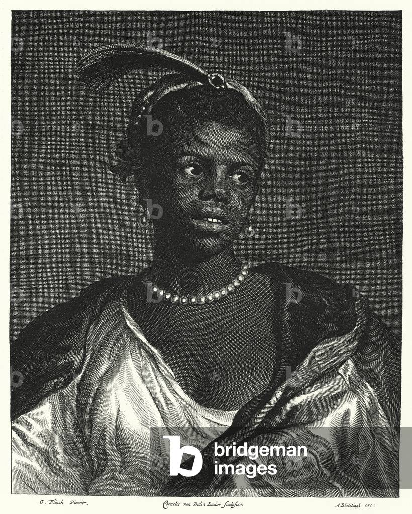 Portrait of a black woman (engraving)